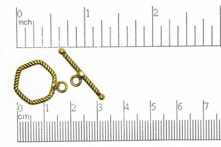 Toggle Clasp Antique Gold CBS9433 Pewter Toggle Clasp CBS9433AG