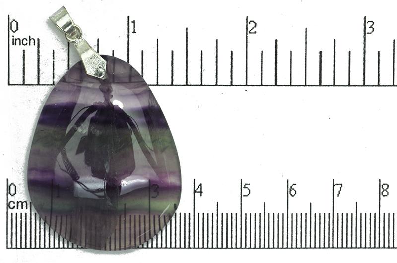 Semi Precious Pendant Purple Flourite SP725 Semi Precious Pendant SP725