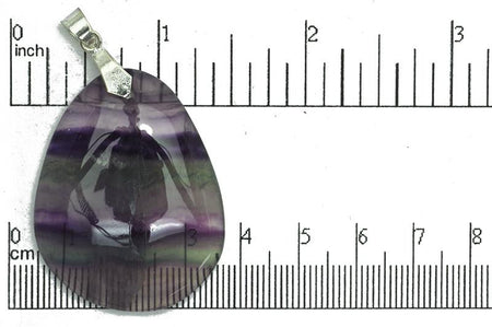 Semi Precious Pendant Purple Flourite SP725 Semi Precious Pendant SP725