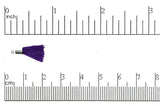 Tassel Purple Small Tassel with Silver Cap TS Purp/S