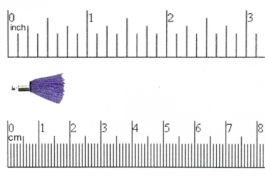 Tassel Lavender Small Tassel with Silver Cap TS Lav/S