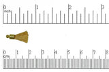 Tassel Beige Small Tassel with Gold Cap TS Beige/G