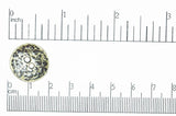 Button Antique Brass BTN11 19mm Oval Pewter Button BTN11AB