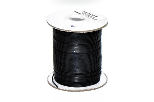 Cord Black WC 1mm Cotton Cord Available in Multiple Colors WC-BLK 1mm