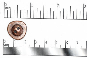 Button Antique Brass BTN18 19mm Pewter Button BTN18AB