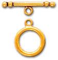 Toggle Clasp Gold CBS1853 Pewter Toggle Clasp CBS1853AG