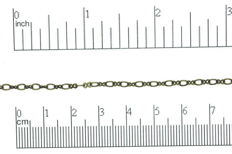 Cable Chain Antique Brass CH-245 Cable Chain CH-245AB