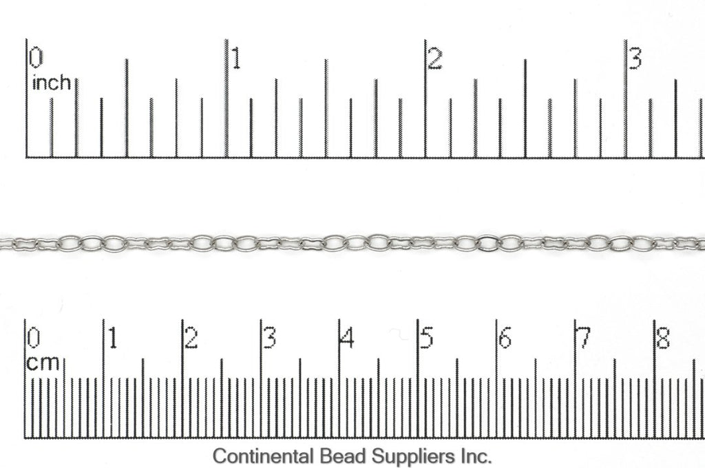 Cable Chain Antique Silver CH-33 Cable Chain CH-33AS