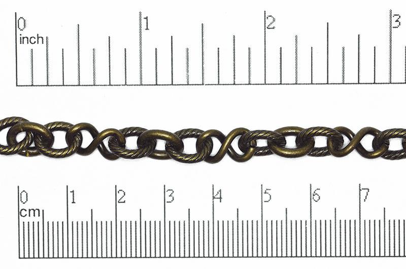 Cable Chain Antique Brass CH-818 Cable Chain CH-818AB