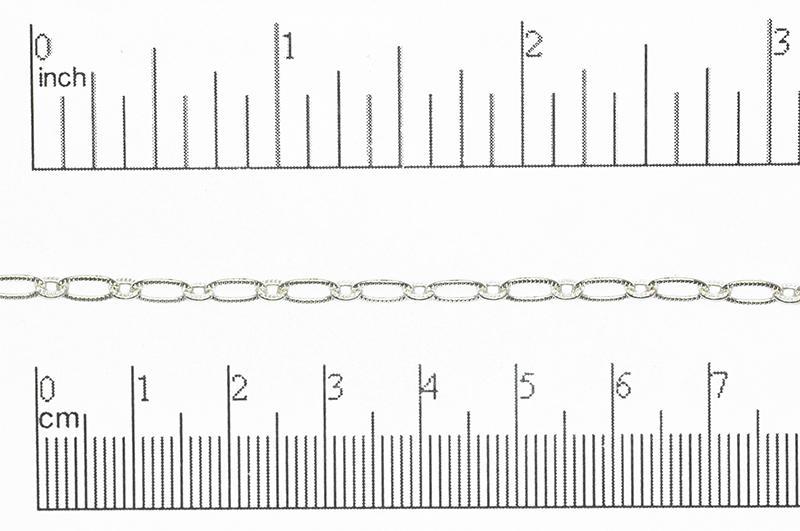 Cable Chain Silver CH-820 6.4mm x 3mm Cable Chain CH-820S