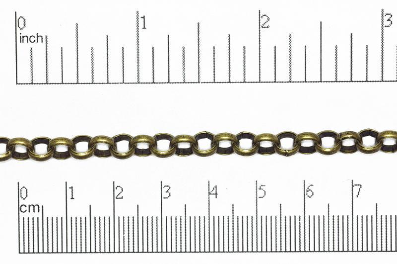 Cable Chain Antique Brass CH-823 Cable Chain CH-823AB