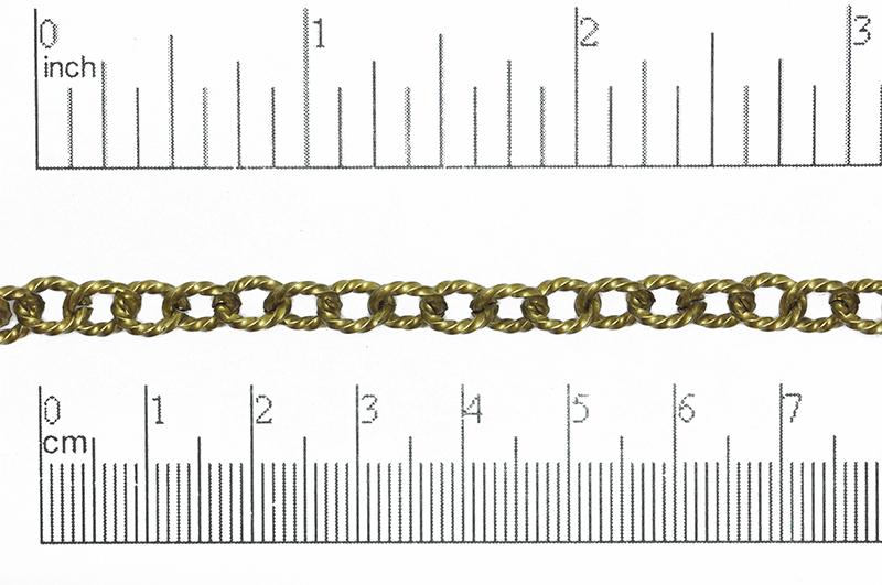 Cable Chain Antique Brass CH-858 Cable Chain CH-858AB