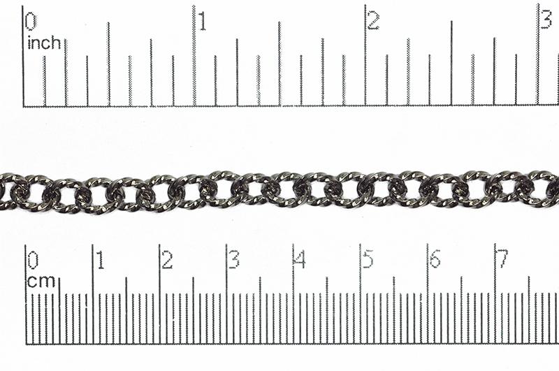 Cable Chain Gunmetal CH-858 Cable Chain CH-858B
