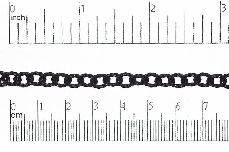 Cable Chain Jet Matte Black CH-858 Cable Chain CH-858MB