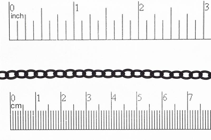 Cable Chain Jet Matte Black CH-859 Cable Chain CH-859MB