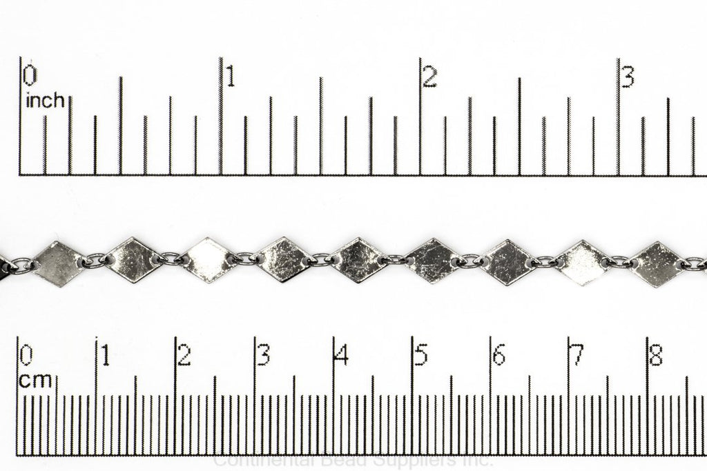 Specialty Chain Gunmetal CH-925 2mm x 5mm Diamond Specialty Chain CH-925B