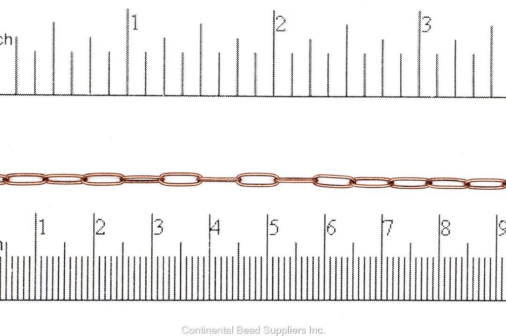 Cable Chain Antique Copper CH-160 Paperclip Cable Chain CH-160AC