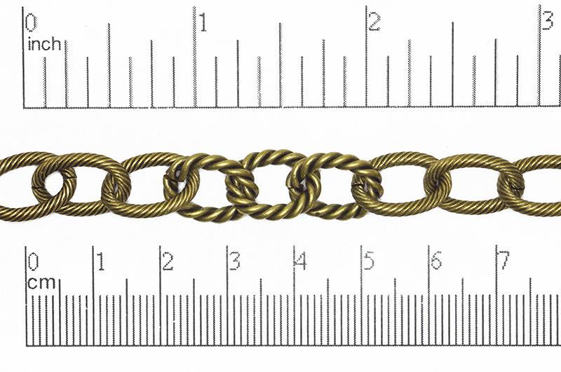Cable Chain Antique Brass CH-846 Cable Chain CH-846AB