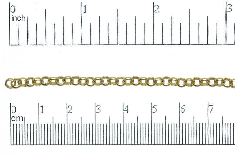 Rolo Chain Satin Hamilton Gold CH-855 4mm Rolo Chain CH-855SHG