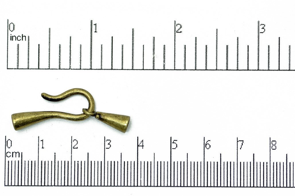 Hook & Eye Clasp Antique Brass CL/HE33 Hook & Eye Clasp CL/HE33AB