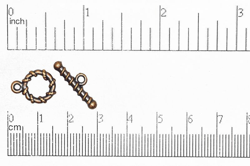Toggle Clasp Antique Copper CBS11227 Pewter Toggle Available in Multiple Finishes CBS11/227AC