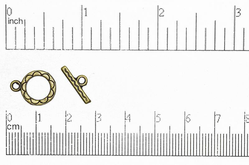 Toggle Clasp Antique Brass CBS124112 Pewter Toggle Available in Multiple Finishes CBS12/4112AB