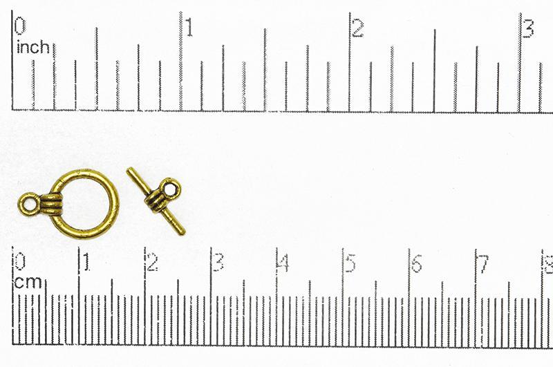 Toggle Clasp Gold CBS124113 Pewter Toggle Available in Multiple Finishes CBS12/4113AG