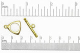 Toggle Clasp Gold CBS3224 Pewter Toggle Clasp CBS3224G