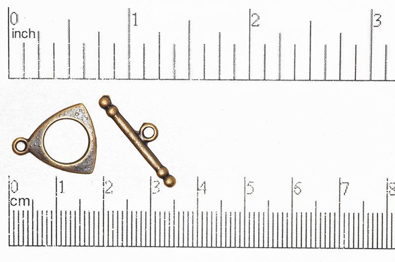 Toggle Clasp Antique Copper CBS3224 Pewter Toggle Clasp CBS3224AC
