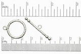 Toggle Clasp Silver CBS1850 Pewter Toggle Clasp CBS1850S