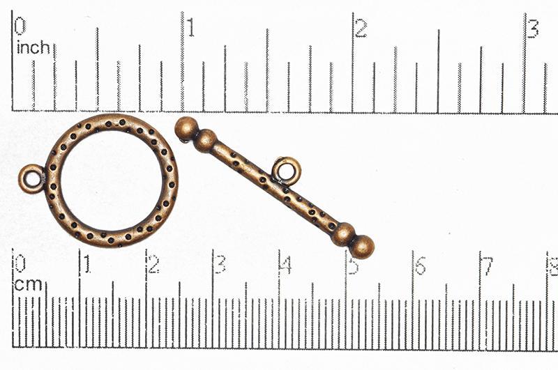 Toggle Clasp Antique Copper CBS1850 Pewter Toggle Clasp CBS1850AC