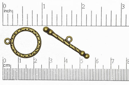 Toggle Clasp Antique Brass CBS1850 Pewter Toggle Clasp CBS1850AB