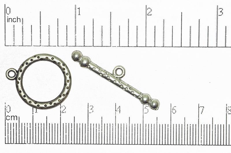 Toggle Clasp Antique Silver CBS1850 Pewter Toggle Clasp CBS1850AS