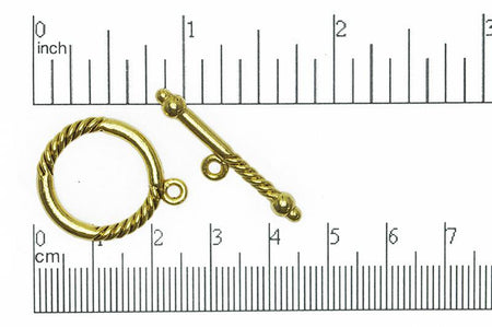 Toggle Clasp Gold CBS1851 Pewter Toggle Clasp CBS1851AG