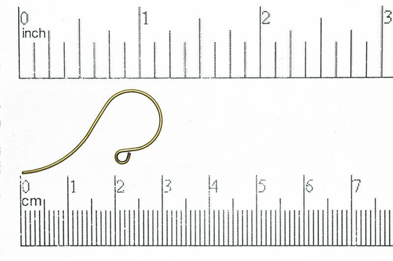 French Ear Wire Antique Brass EW5008 Shepherd Hook French Ear Wire EW5008AB