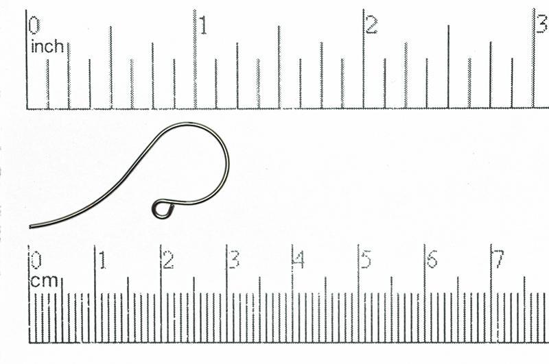 French Ear Wire Gunmetal EW5008 Shepherd Hook French Ear Wire EW5008B