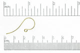 French Ear Wire Gold EW5008 Shepherd Hook French Ear Wire EW5008G