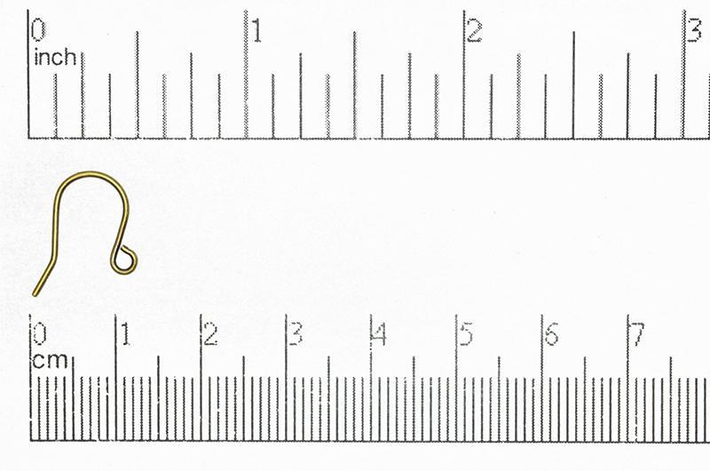 French Ear Wire Antique Brass EW5002 Shepherds Hook French Ear Wire EW5002AB