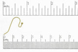 French Ear Wire Satin Hamilton Gold EW5001 French Ear Wire With Ball EW5001SHG