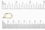 Leverback Gold EW2201 17mm x 11mm Leverback Earwires EW2201G