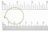 Hoop & Oval Ear Wire Satin Hamilton Gold EW5010 30mm Hoop & Oval Ear Wire EW5010SHG