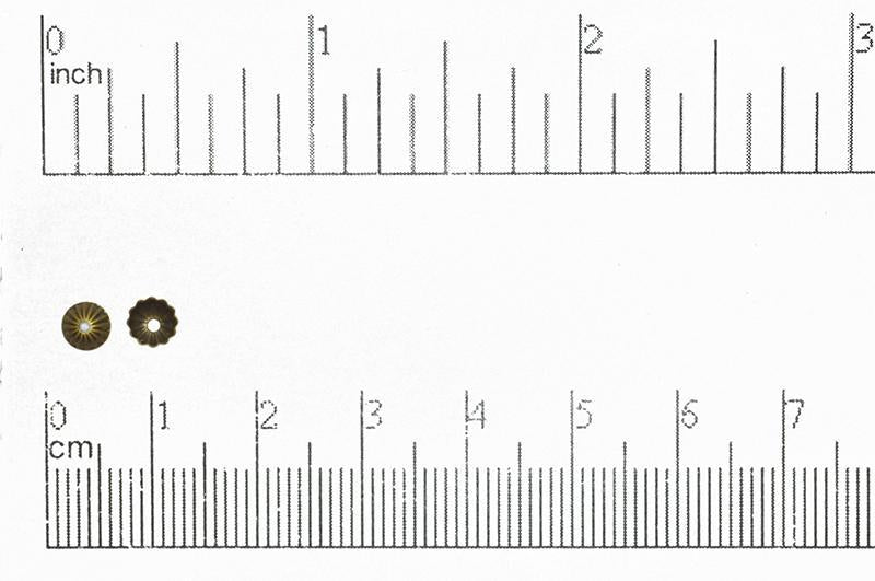 Bead Cap Antique Brass BC100 Bead Cap 4.5mm Brass Bead Cap Available in 7 Colors BC100AB