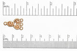 Chandelier Ear Wire Copper EW112 20mm x 10mm Chandelier Ear Wire EW112C