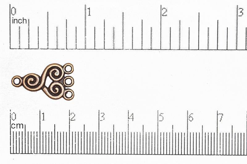 Chandelier Ear Wire Antique Copper EW112 20mm x 10mm Chandelier Ear Wire EW112AC