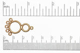 Chandelier Ear Wire Copper EW1347 27mm x 12mm Chandelier Ear Wire Earring EW1347C