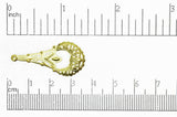 Chandelier Ear Wire Gold EW900 35mm x 16mm Chandelier Ear Wire Earring EW900G