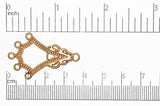 Chandelier Ear Wire Copper EW5134 30mm x 22mm Chandelier Ear Wire Earring EW5134C