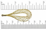 Chandelier Ear Wire Gold EW1921 48mm x 23mm Chandelier Ear Wire EW1921G