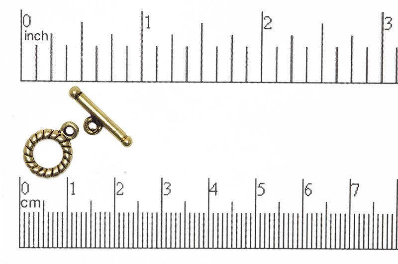 Toggle Clasp Gold CBS11231 Pewter Toggle Available in Multiple Finishes CBS11/231AG
