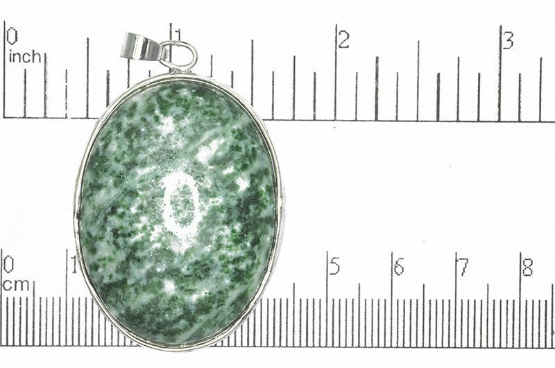 Semi Precious Pendant Green Spot Agate sp604 semi precious Semi Precious Pendant SP604